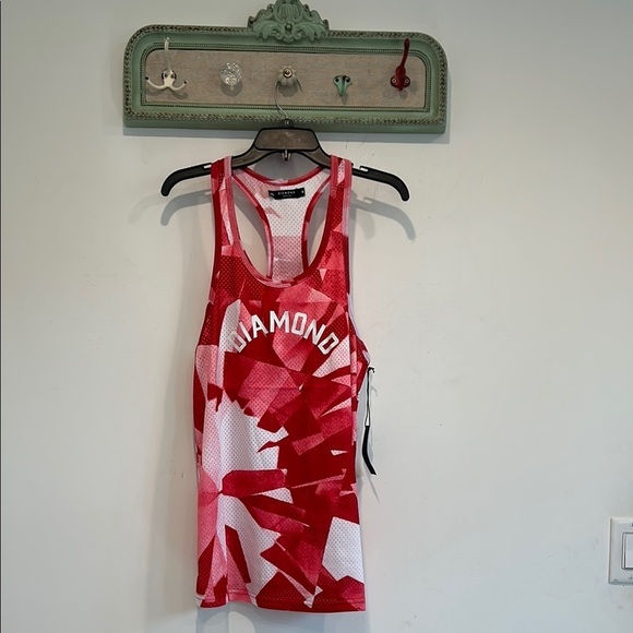 Diamond Supply Co. Red white mesh tank Top so men’s size medium new w tag - Picture 1 of 6